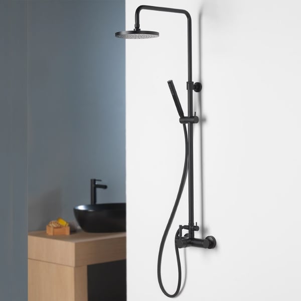 Στήλη ντους Tech black matt 12065