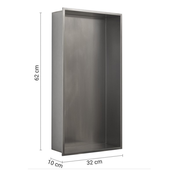 Εσοχή ντους Guest brushed 30x60 cm Gedy 24923 Εσοχή ντους Guest brushed 30x60 cm Gedy 24923