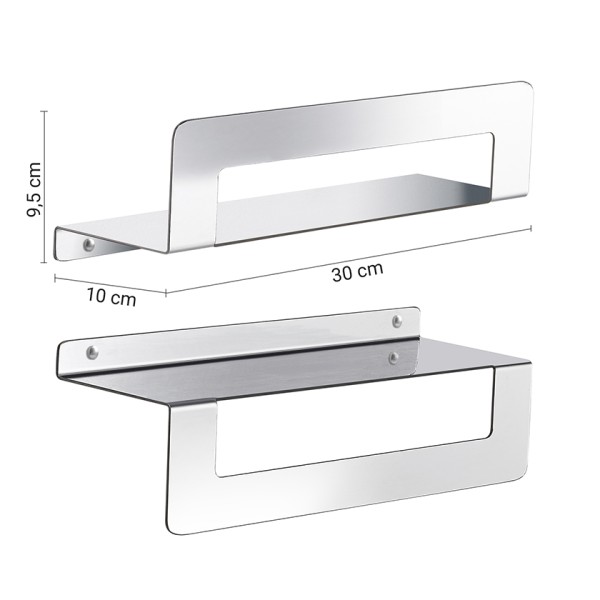 Πετσετοθήκη-Ραφιέρα Cielo 30cm Chrome Gedy Πετσετοθήκη-Ραφιέρα Cielo 30cm Chrome Gedy