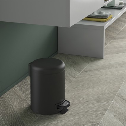 Χαρτοδοχείο Potty Black Matt 5L Gedy