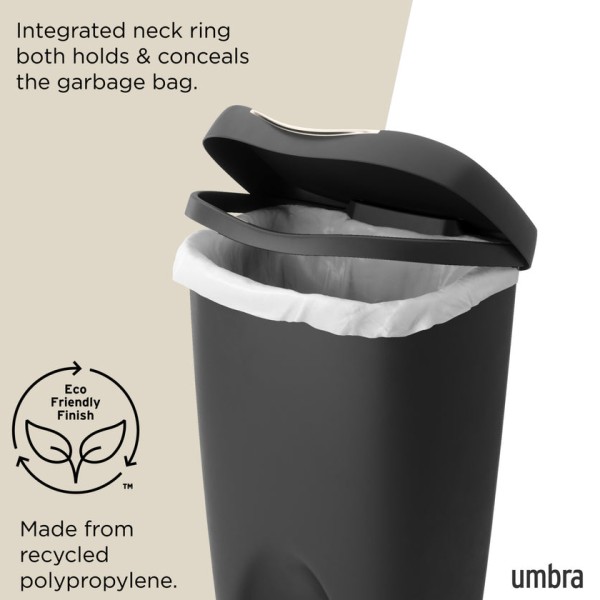 Κάδος Απορριμάτων Κουζίνας Bin Brim Black 50Lt Umbra 1021550-047 