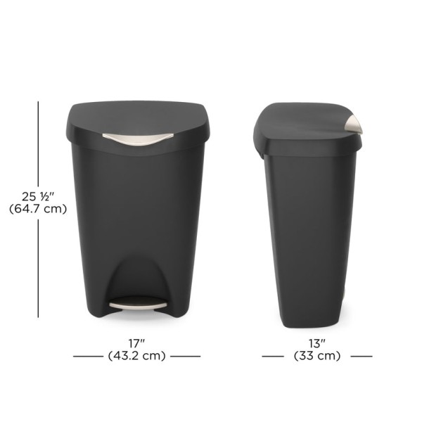 Κάδος Απορριμάτων Κουζίνας Bin Brim Black 50Lt Umbra 1021550-047 
