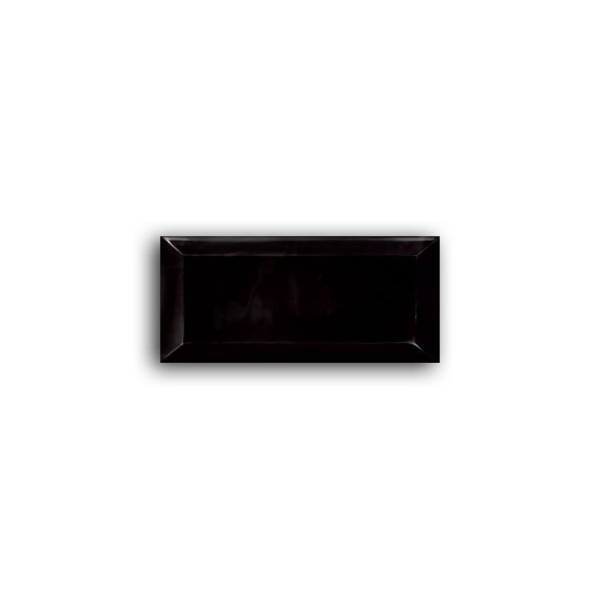 Πλακάκι Metro Bizoute Black 10x20 cm