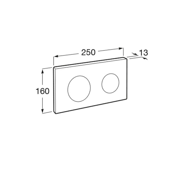 Πλακέτα PL10 A Dual (ONE) White Gloss Roca