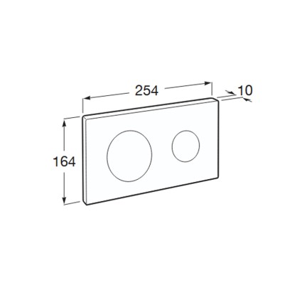 Πλακέτα PL10 Dual Onyx A890189264 Roca