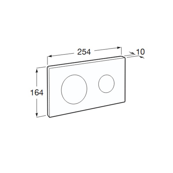 Πλακέτα PL10 Dual Onyx A890189264 Roca
