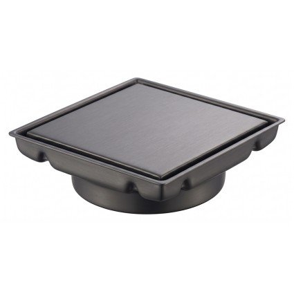 Σιφόνι δαπέδου Griglia Μαύρο 13x13 cm