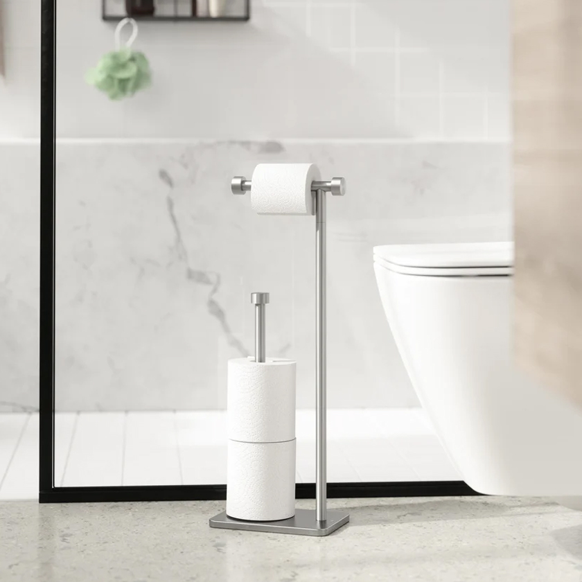 Χαρτοθήκη επιδαπέδια Cappa toilet paper Nickel Umbra