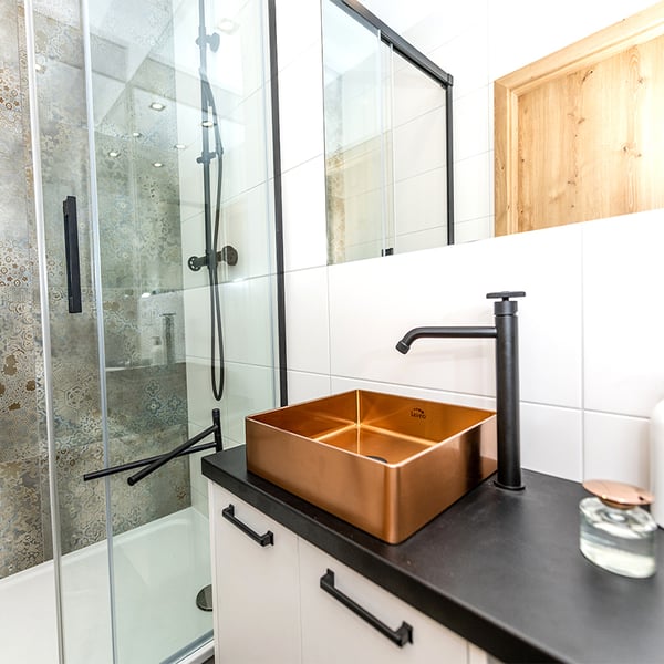 Μπαταρία νιπτήρος Muro Graphite matt ψηλή BAU 92ND LAVEO