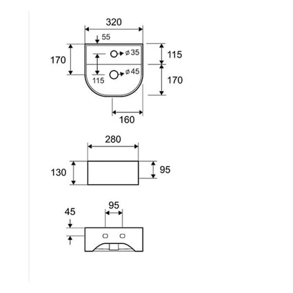 Νιπτήρας White LT 5062