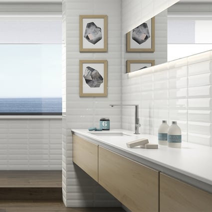 Πλακάκι Adana Bevel Bianco 7.5x30 cm