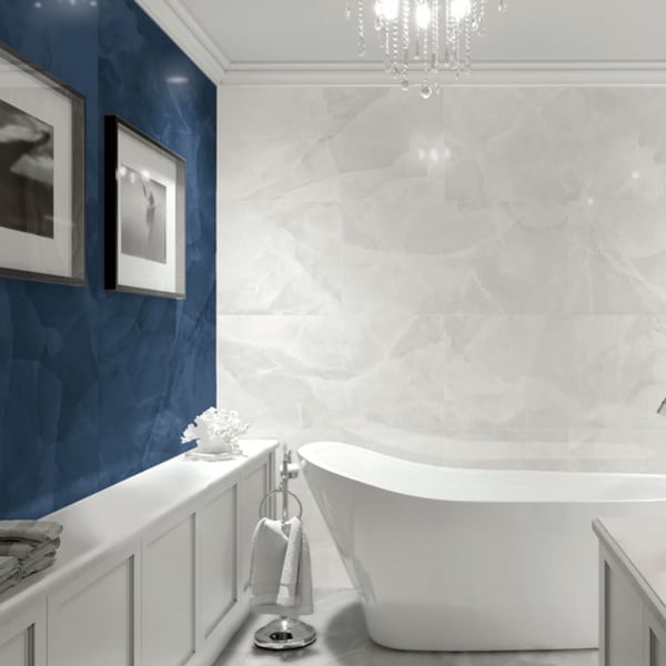 Πλακάκι Onyx White γυαλιστερό 60x120 cm