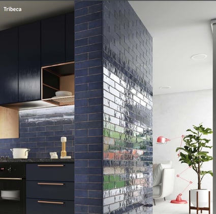 Πλακάκι Tribeca Blue Note 6x24.6 cm Equipe Ceramica