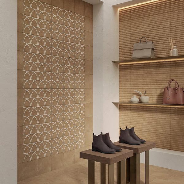 Πλακάκι Terracreta Forma Vitrea Chamotte 20x20 cm Marca Corona