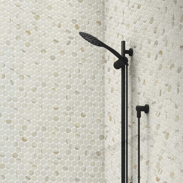 Πλακάκι ψηφίδα Circle calacatta gold matt 30.9x30.9 cm