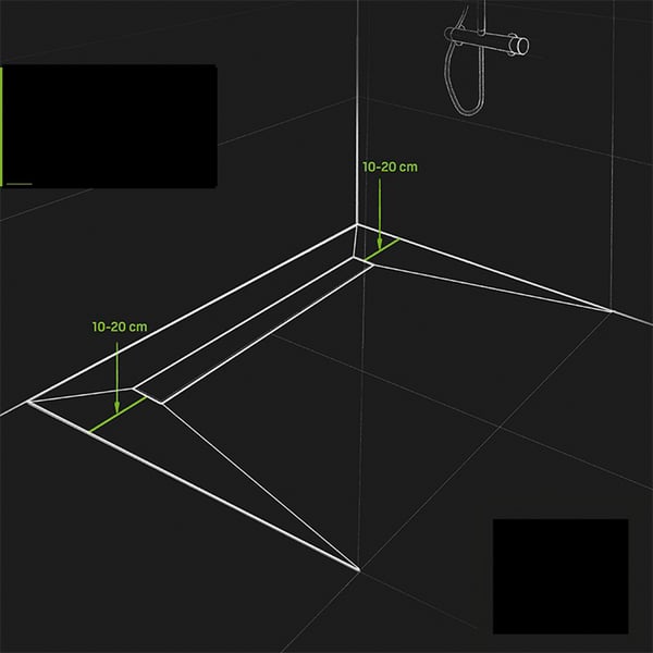 Σιφόνι γραμμικό Slim 60cm 260D
