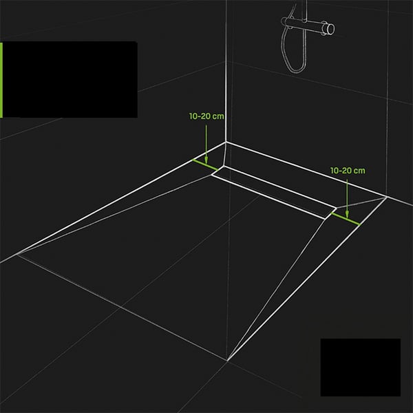 Σιφόνι γραμμικό Slim 60cm 260D
